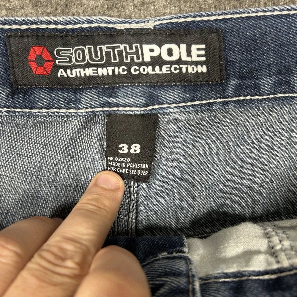 Vintage Y2K Southpole Shorts Mens 38 (fits 36) Baggy Denim Jorts 13